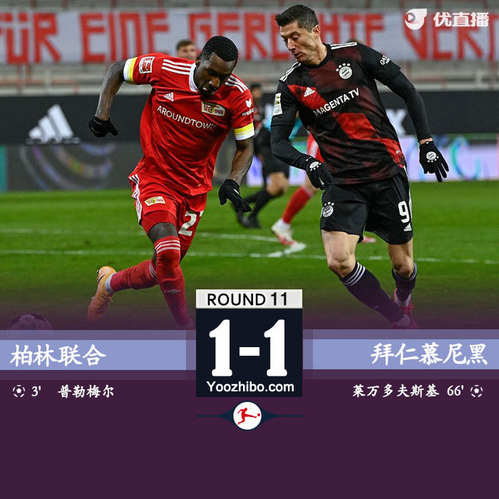 <a href=/halkan/zuqiuzhibo/bayern/ target=_blank class=infotextkey>拜仁</a>慕尼黑1-1柏林联合